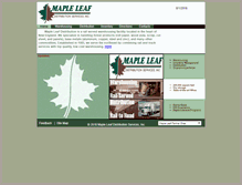 Tablet Screenshot of mapleleafdistribution.com